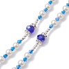 Acrylic & Glass Rosary Bead Necklaces NJEW-JN04605-5