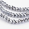 Electroplate Glass Bead Strands LS-EGLA-G014-2mm-FP03-2