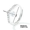 Fashionable Unisex Brass Micro Pave Clear Cubic Zirconia Solitaire Ring VA2990-7-1