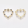 Brass Cubic Zirconia Pendants KK-T038-506E-2