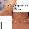 2 Styles Handmade Brass Cable Chains & Bar Link Chains CHC-KS0001-01-7