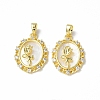 Shell Pendants X-KK-P223-06G-01-2