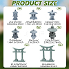 8Pcs 8 Styles PVC Lighthouse Display Decorations DJEW-FG0001-40-2