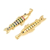 Brass Micro Pave Cubic Zirconia Pendants CU-CBAB3AD-10G-03-2