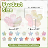 300Pcs 15 Colors Glass Bead Caps GLAA-GO0001-26-2