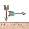 Alloy with Synthetic Turquoise Big Pendants FIND-B055-01L-3
