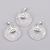 Natural Quartz Crystal Pendants KK-F751-J23-1