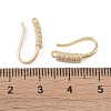 Brass Micro Pave Cubic Zirconia Earring Hooks KK-U008-14G-3