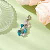 Natural Quartz Crystal & Rose Quartz & Aventurine & Amazonite Chip Beads Pendant Decorations HJEW-JM02124-01-2