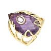 Natural Amethyst Cuff Rings GG-CBA5FCC-03G-05-4