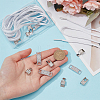 Rectangle Brass & Zinc Alloy Rhinestone Shoe Buckle Clips FIND-HY0003-93P-3