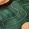 Ion Plating(IP) 304 Stainless Steel Snake Chain Necklaces NJEW-F248-11A-G-1