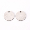 Non-Tarnish 201 Stainless Steel Stamping Blank Tag Pendants STAS-T058-12mm-P-2