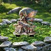 Elf with Mushroom Acrylic Decorative Garden Stakes PW-WG40228-01-2