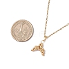 MIYUKI Delica Beads Beaded Mermaid Tail Pendant 304 Stainless Steel Cable Chain Necklaces for Women NJEW-MZ00130-01-3