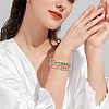 300Pcs Frosted Transparent Glass Beads GLAA-TA0002-78D-9