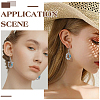 DIY Initial Alphabet Alloy Dangle Earrings Making Kit DIY-SC0024-99-5