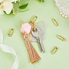6Pcs Brass Spring Gate Rings KK-SC0003-85-4