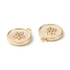 Brass Micro Pave Cubic Zirconia Charms X-KK-B072-02G-3