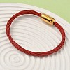 304 Stainless Steel with Polyester Metallic Cord Bracelets for Women BJEW-Z145-01G-30-3