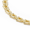 Brass Initial Letter U Link Chain Necklace Bracelet Anklet SJEW-JS01235-9