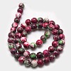 Synthetic Fossil Beads Strands G-L028-8mm-01-4