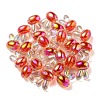 UV Plating Rainbow Iridescent Acrylic Beads X1-PACR-E001-05D-3