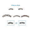 Kissitty Tibetan Style Alloy Tube Beads PALLOY-KS0002-05-2