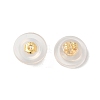 Long-Lasting Plated Brass Silicone Ear Nuts KK-K381-04G-1