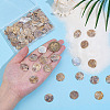 120Pcs Natural Akoya Shell Pendants SHEL-ME0001-01-3