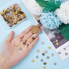 200PCS 4Colors Tibetan Style Charms TIBEP-DC0001-04-3