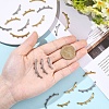 6Pcs 3 Styles Boho Style 304 Stainless Steel Chandelier Component Links STAS-YW0003-63G-4