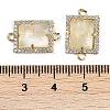 Natural Lemon Quartz Faceted Rectangle Links G-I375-07G-03-3