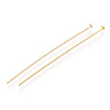 Brass Flat Head Pins KK-G331-11-0.7x51-4