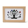 Yoga Gemstone Chakra Picture Frame Stand DJEW-F021-05K-1