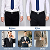 2Pairs 2 Styles Polyester & Rubber Shirt Stays for Men AJEW-GA0010-15-5