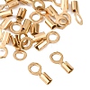 Ion Plating(IP) 304 Stainless Steel Fold Over Crimp Cord Ends STAS-P434-05A-G-1