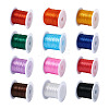 25 Rolls 12 Colors Flat Elastic Crystal String OCOR-PJ0001-010-2