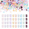 100G 10 Colors Transparent Spray Painted Glass Seed Beads SEED-TA0001-66-1