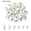 30Pcs 6 Styles 304 Stainless Steel Lobster Claw Clasps FIND-YW0006-20-1