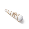 Copper & Acrylic & Plastic Pendants PALLOY-JF03887-02-4