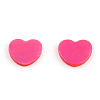 Heart AB Color Plated Ornament Accessories PVC-T021-11D-01-2
