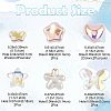 16Pcs 8 Styles UV Plating Plastic Imitation Pearl Beads KY-FS0001-47-4