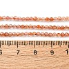 Natural Gold Sunstone Beads Strands G-B142-A02-2mm-5