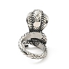 316 Stainless Steel Snake Finger Ring RJEW-C030-05F-AS-2