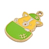 Cartoon Alloy Enamel Pendants ENAM-H045-05G-02-2