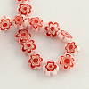 Handmade Millefiori Glass Bead Strands LK-R006-15H-2