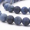 Natural Dumortierite Quartz Beads Strands G-T106-061-6MM-2