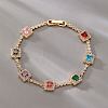 Colorful Cubic Zirconia Tennis Bracelets for Women XZ3226-1-2