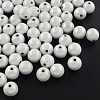 Spray Painted Acrylic Beads MACR-Q154-8mm-001-1